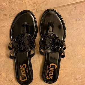 Black patent Sam Edelman sandals